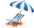 Umbrella and Chair