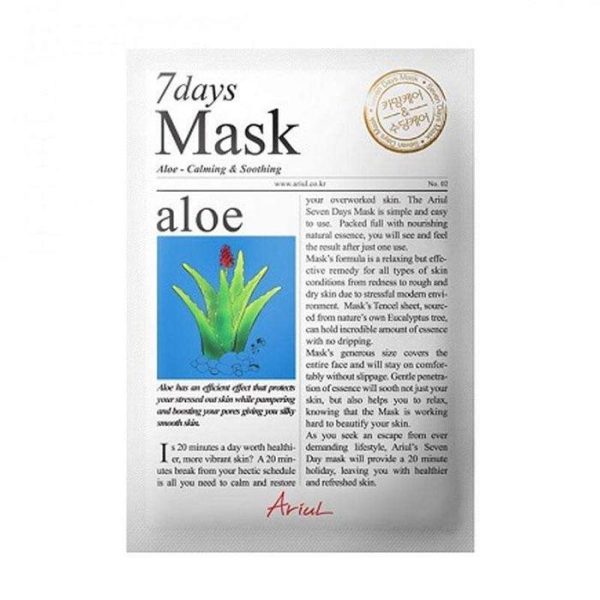 Seven Days Aloe H Soothing Moisturizing Mask Pack