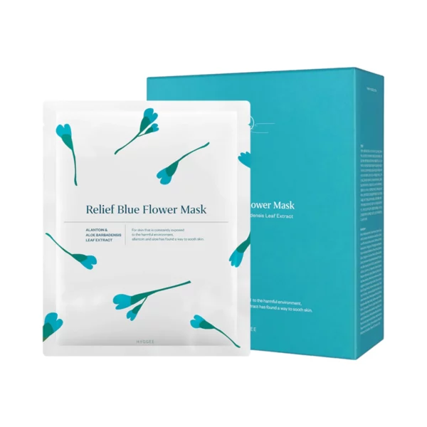 Relief Blue Flower Mask