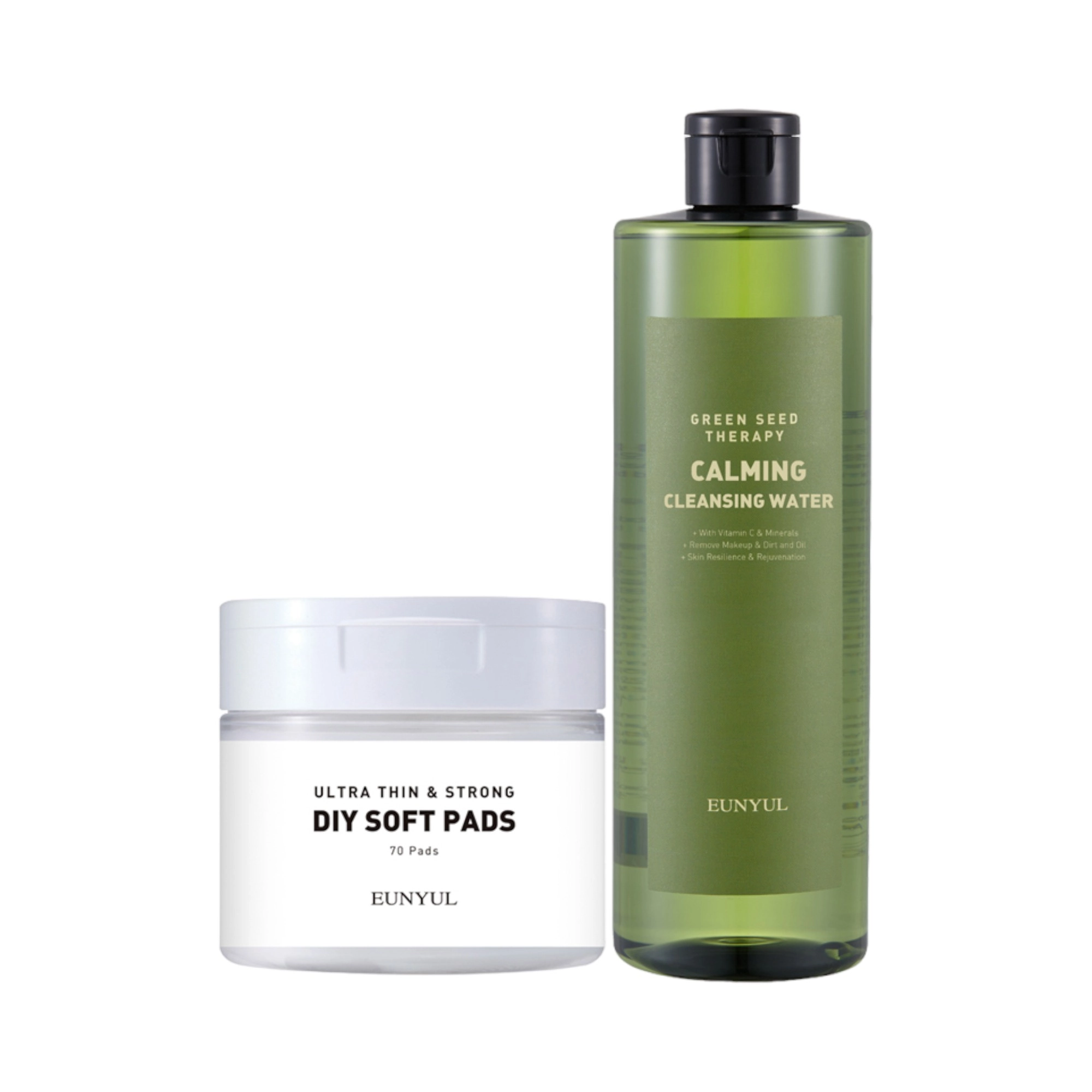 Green Seed Therapy Calming Cleansing Water 500ml + Pad 70p Set