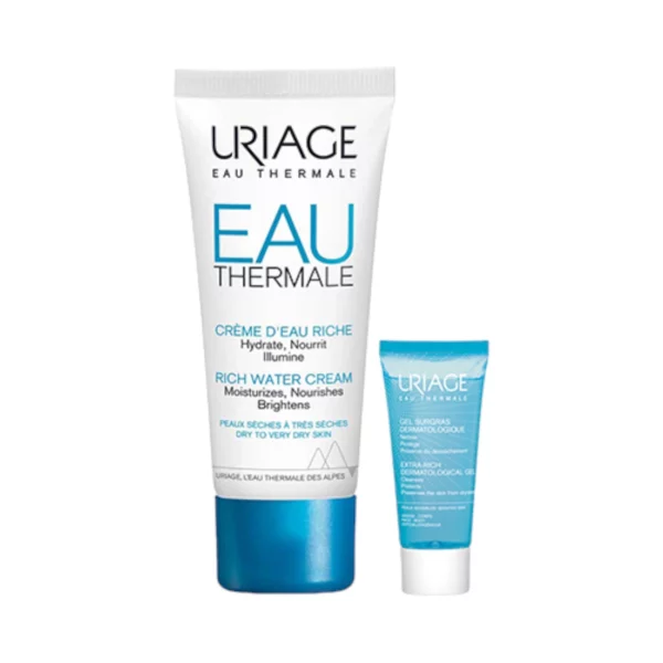 Eau Thermale Rich Water Cream 40ml + Extra rich gel 8ml Set