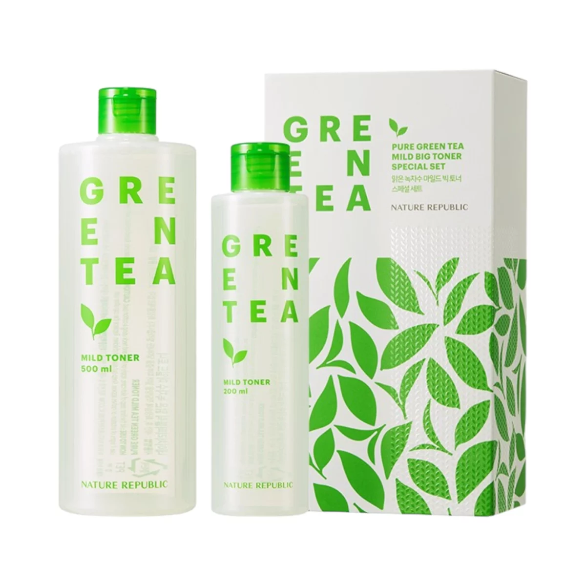 Clear Green Tea Water Mild Big Toner Set