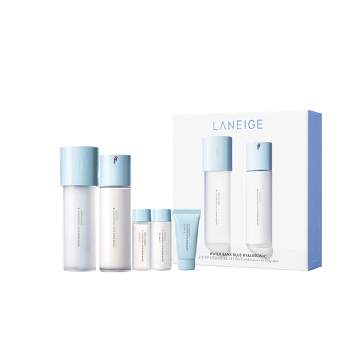 Waterbank Blue Hyaluronic 2-Step Essential Set for Combination Skin