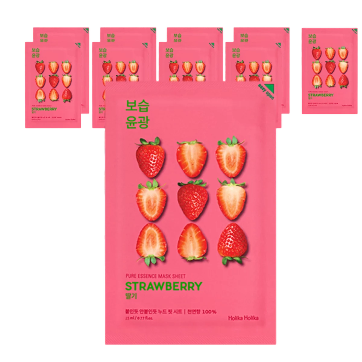 Pure Essence Mask Sheet Strawberry - 1ea, 20packs