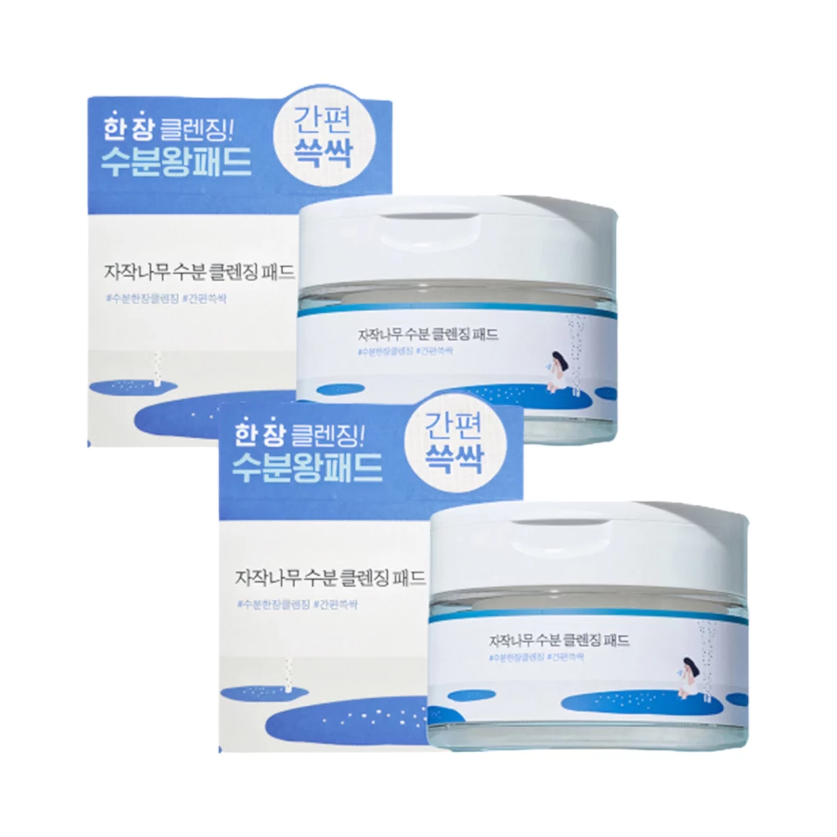 Jajaknamu Moisture Cleansing Pads 210g 60 sheets + 60 sheets