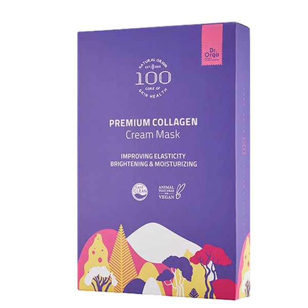 100 Premium Mugwort Collagen Cream Mask Pack