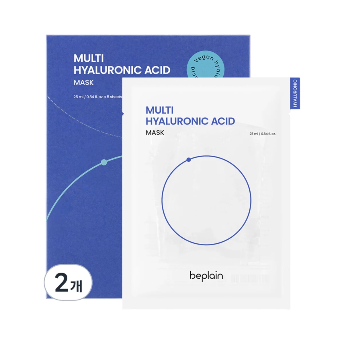 Multi Hyaluronic Acid Mask 25ml - 5ea, 2packs