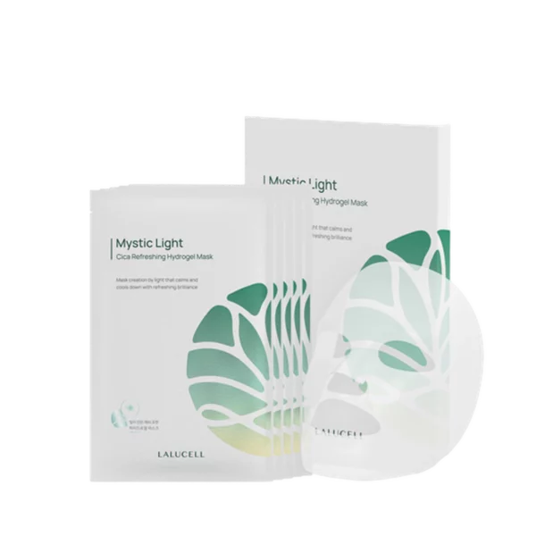 Mystic Light Cica Refreshing Hydrogel Mask 5 Sheets/Skin Temperature Immediate Decrease/Elasticity/Skin Density Increase/Skin Soothing