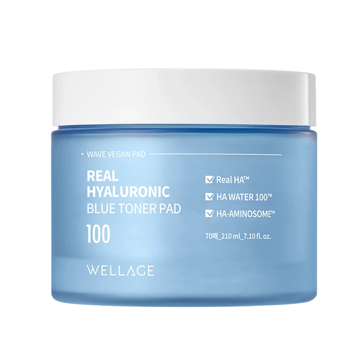 Real Hyaluronic Blue Toner Pad 210ml - 70ea, 1pack