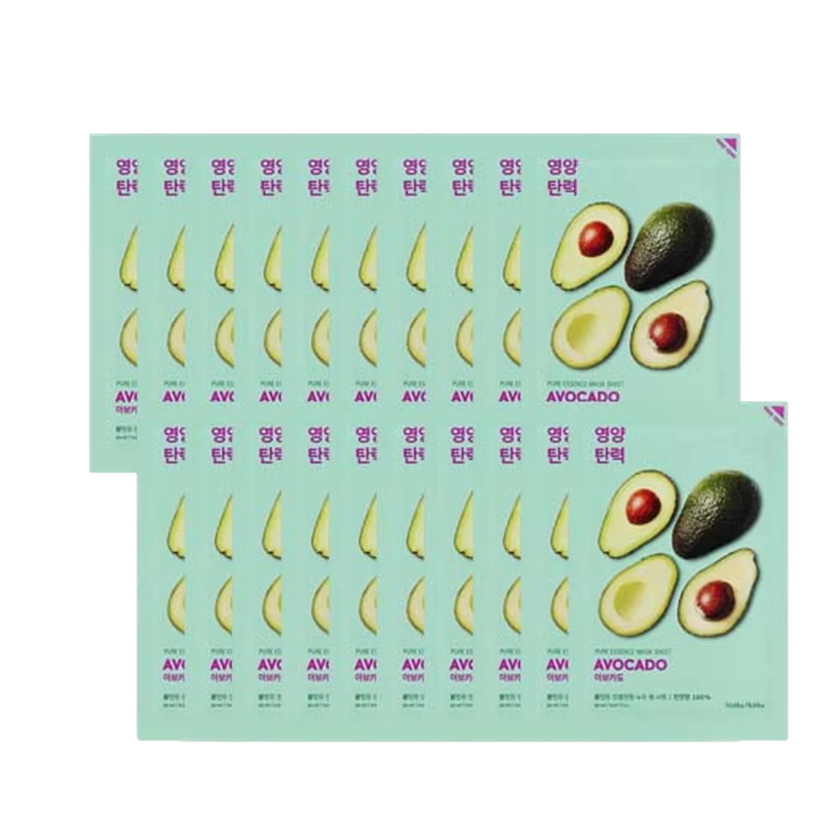 Pure Essence Mask Sheet Avocado - 1ea, 20packs