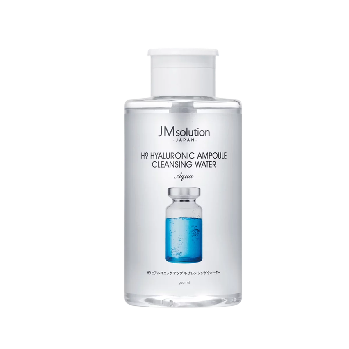 H9 Hyaluronic Ampoule Cleansing Water Aqua - 500ml, 1pack