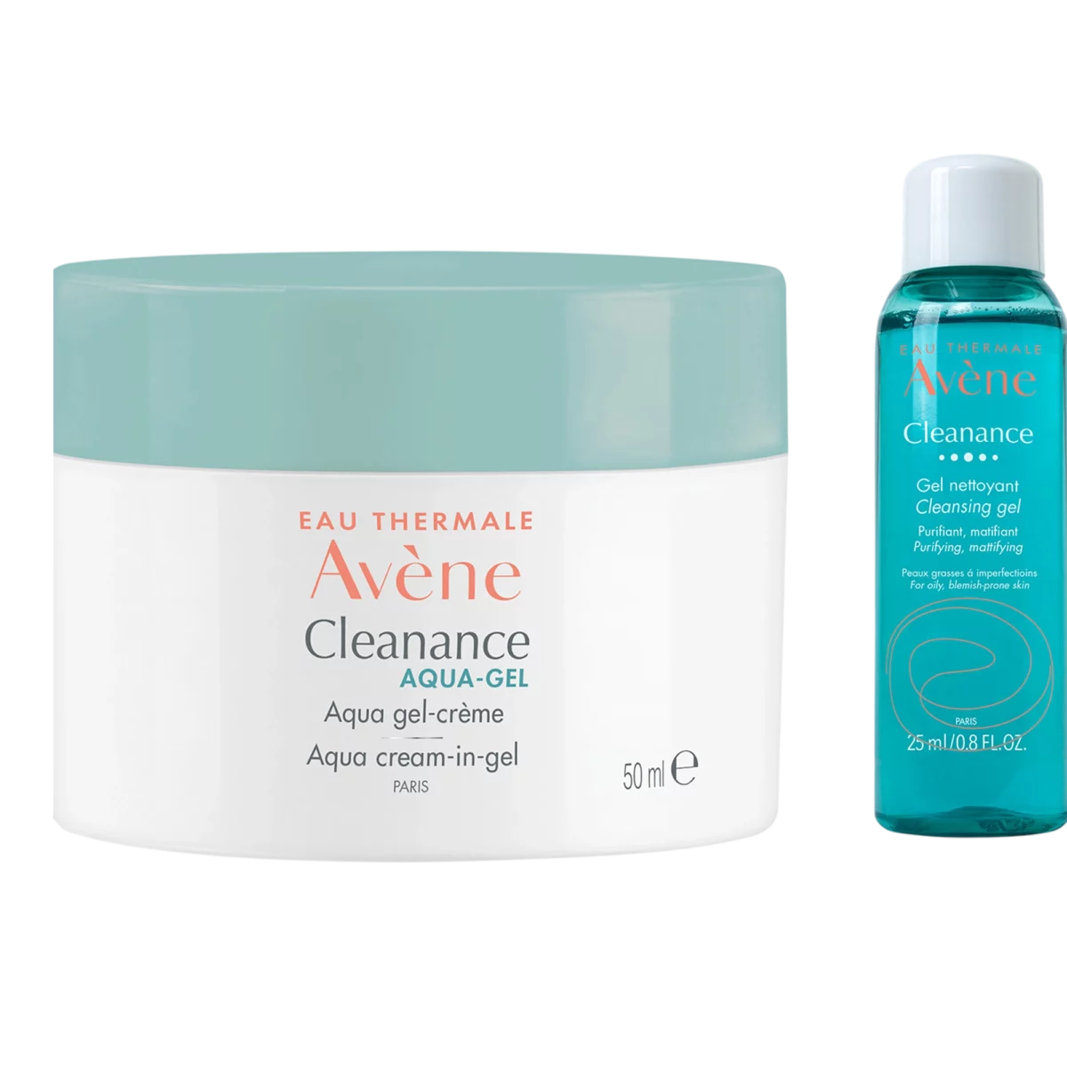 Cleansing Aqua Cream In Gel Moisturizer 50ml + Cleansing Gel 25ml