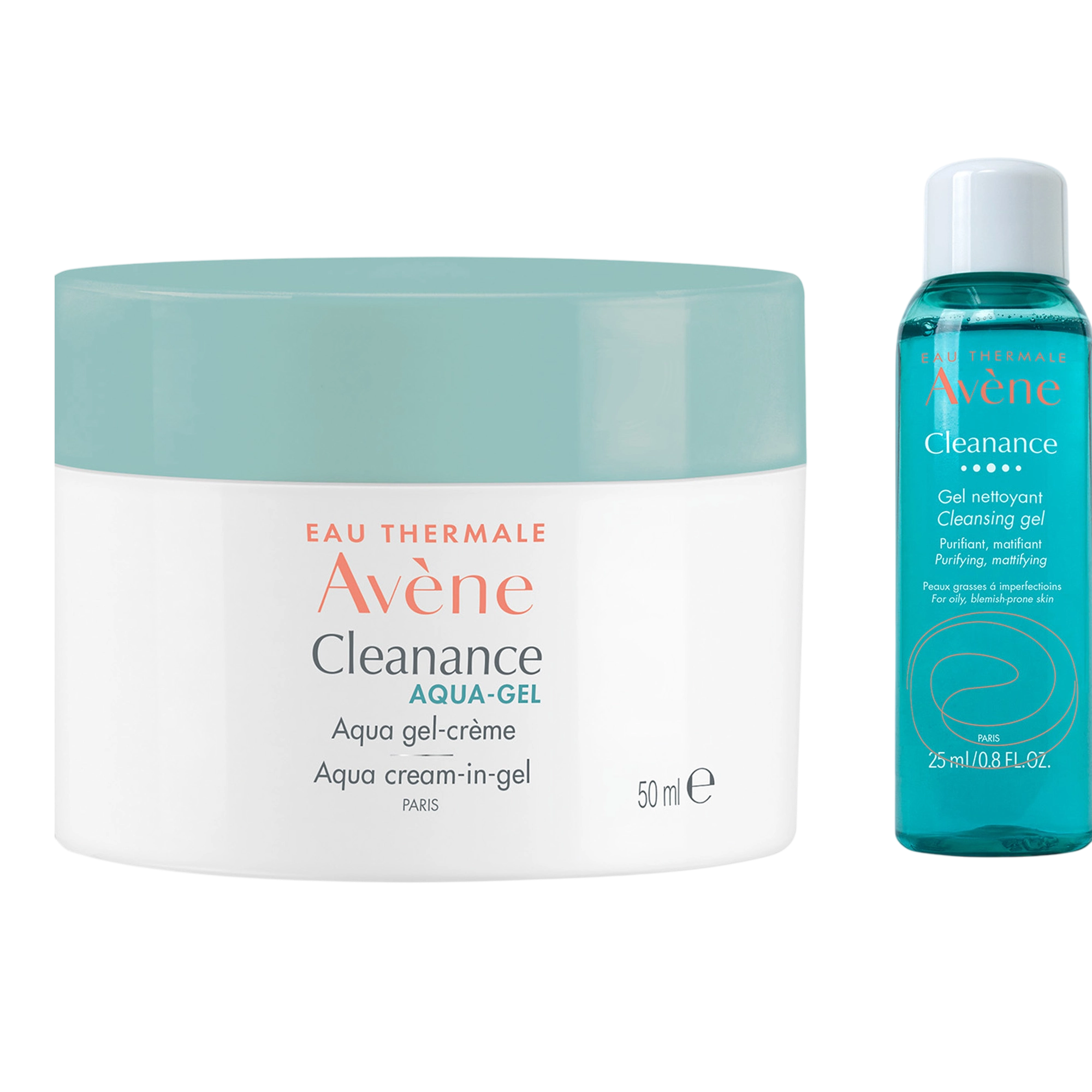 Cleansing Aqua Cream In Gel Moisturizer 50ml + Cleansing Gel 25ml