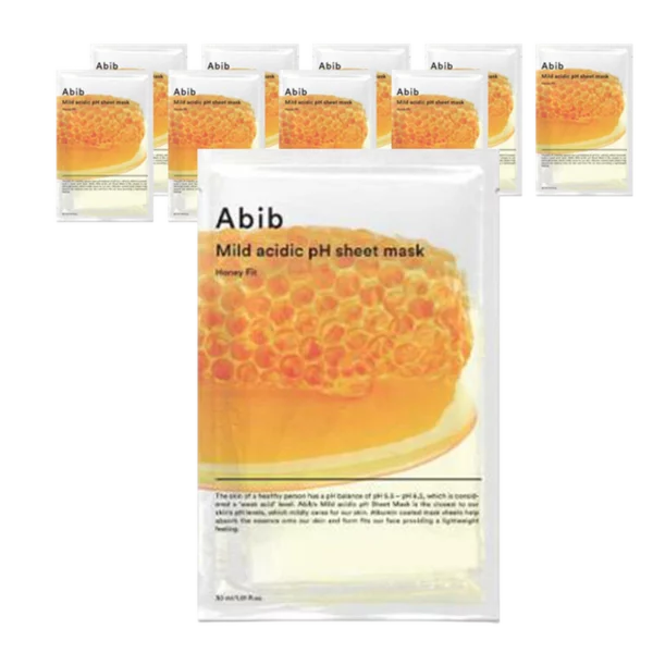 Milk acidic pH Sheet Mask Honey Fit