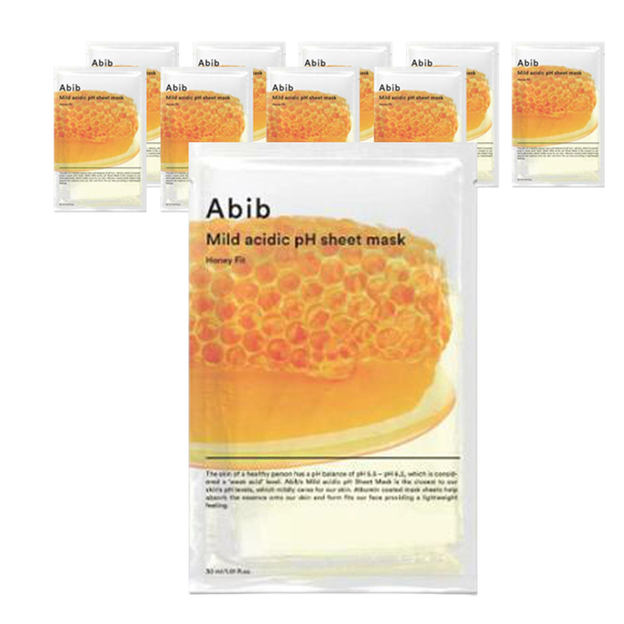 Milk acidic pH Sheet Mask Honey Fit