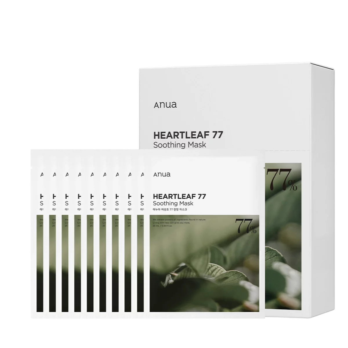 Heartleaf 77 Moisturizing Soothing Sheet Mask Pack 25ml