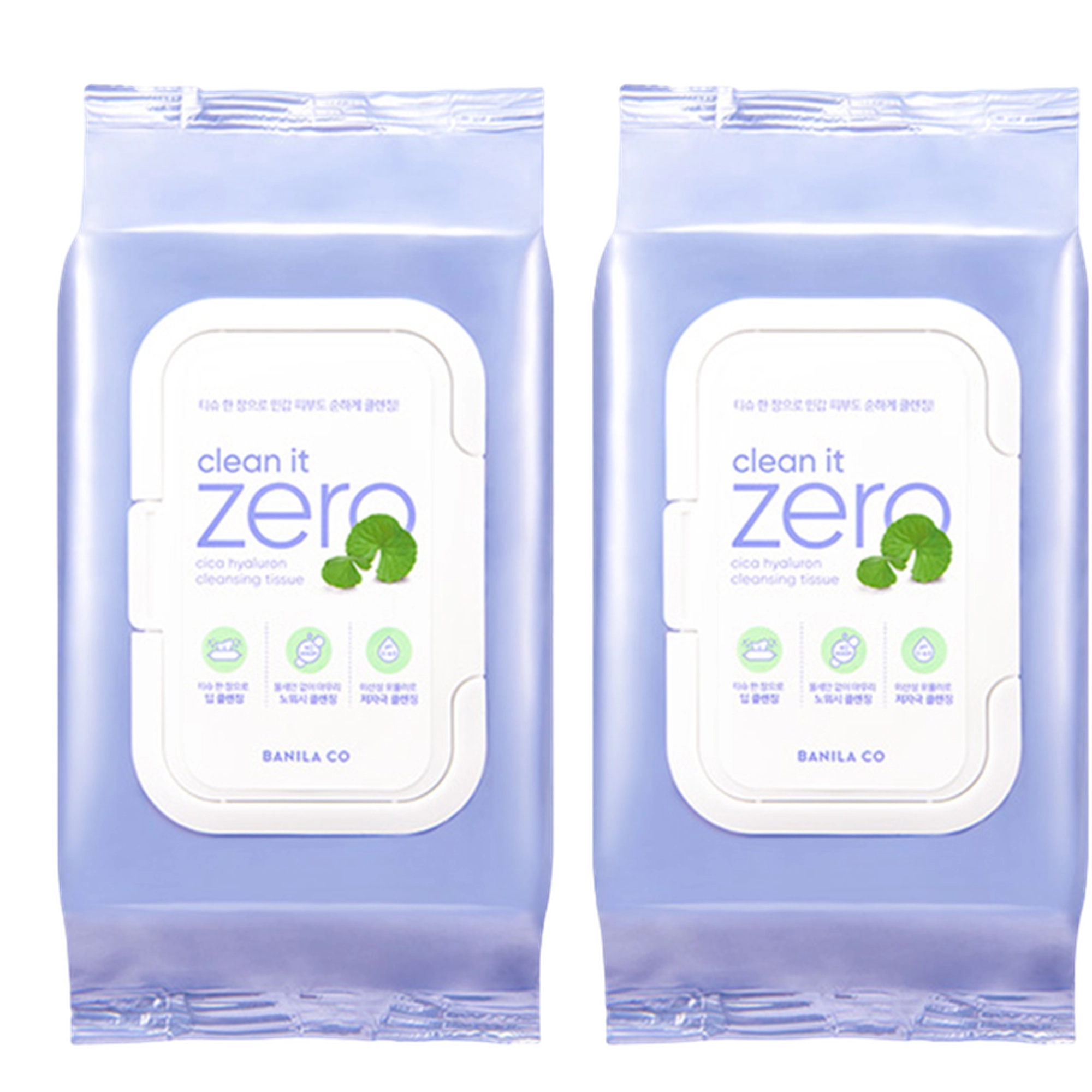 Clean It Zero Cica Hyaluronic Cleansing Tissue