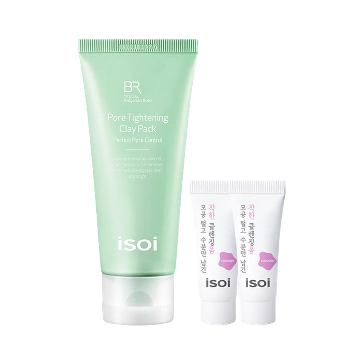 Bulgarian Rose Pore Tightening Clay Pack 100ml + Moisture Foam 7ml x 2p