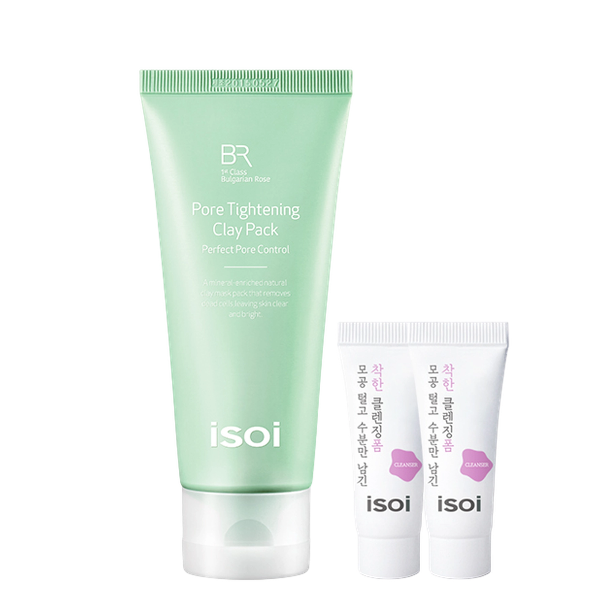 Bulgarian Rose Pore Tightening Clay Pack 100ml + Moisture Foam 7ml x 2p