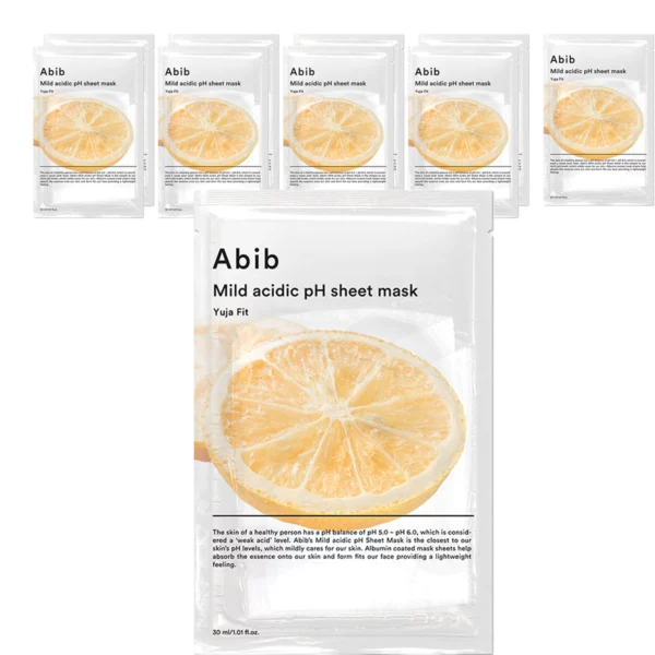 Mild acidic pH Sheet Mask Yuzu Fit 30ml