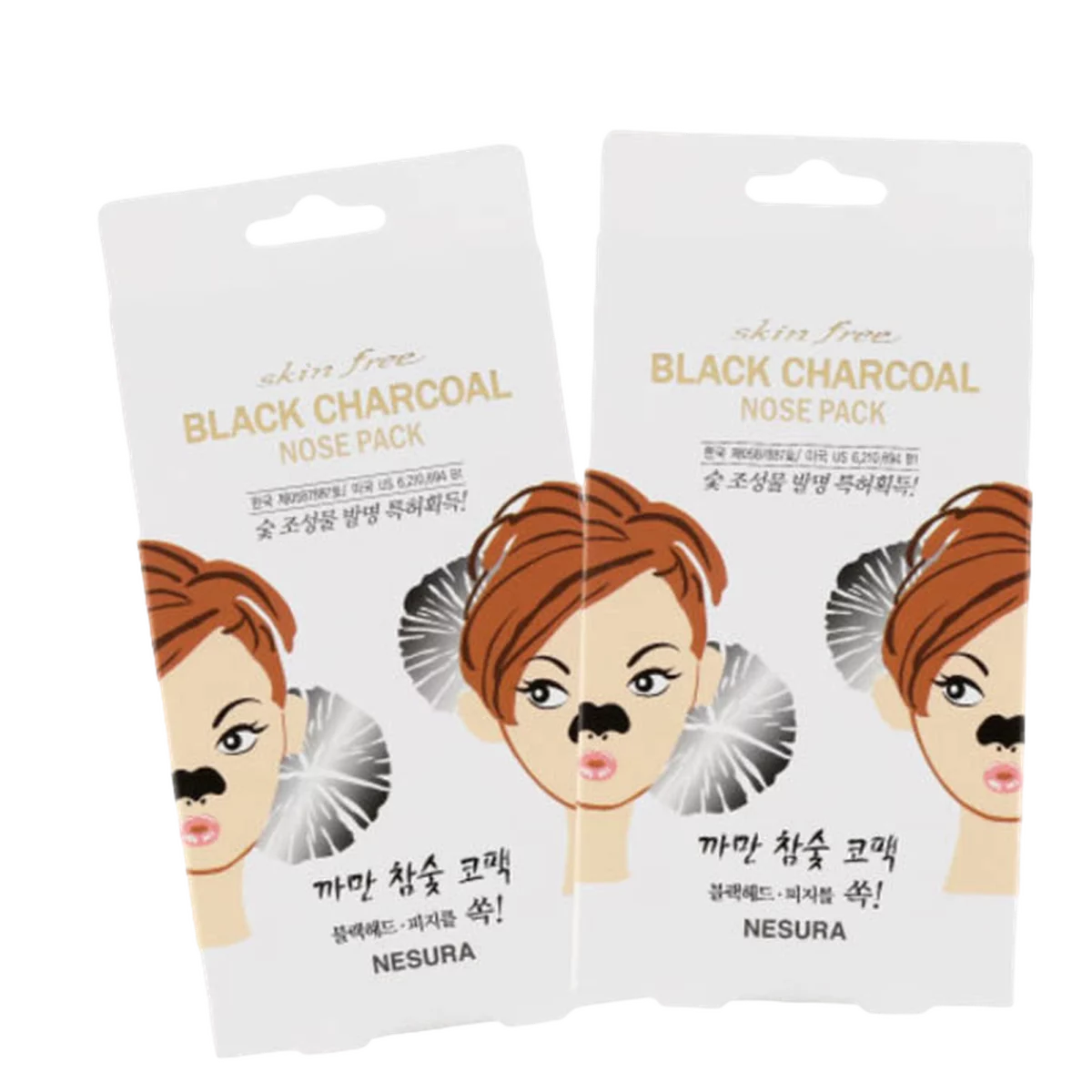 Skin Free Black Charcoal Nose Pack