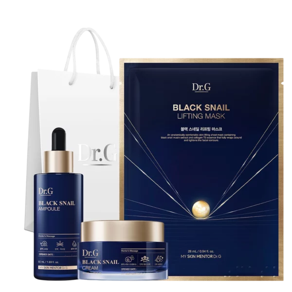 Black Snail Ampoule 50ml + Cream 50ml + Lifting Mask Special Gift Set, 1 Set