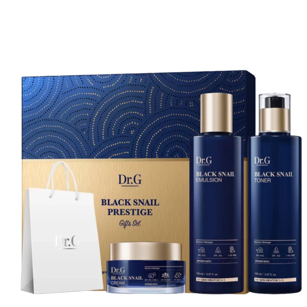 Black Snail Prestige Skincare Toner 150ml + Emulsion 150ml + Cream 50ml Set, 1 Set