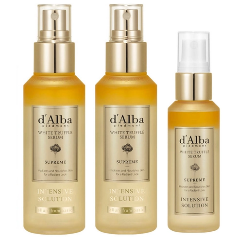 d'Alba White Truffle Supreme Intensive Serum 100ml x 2pcs + Supreme Serum 50ml Set, 2 Sets