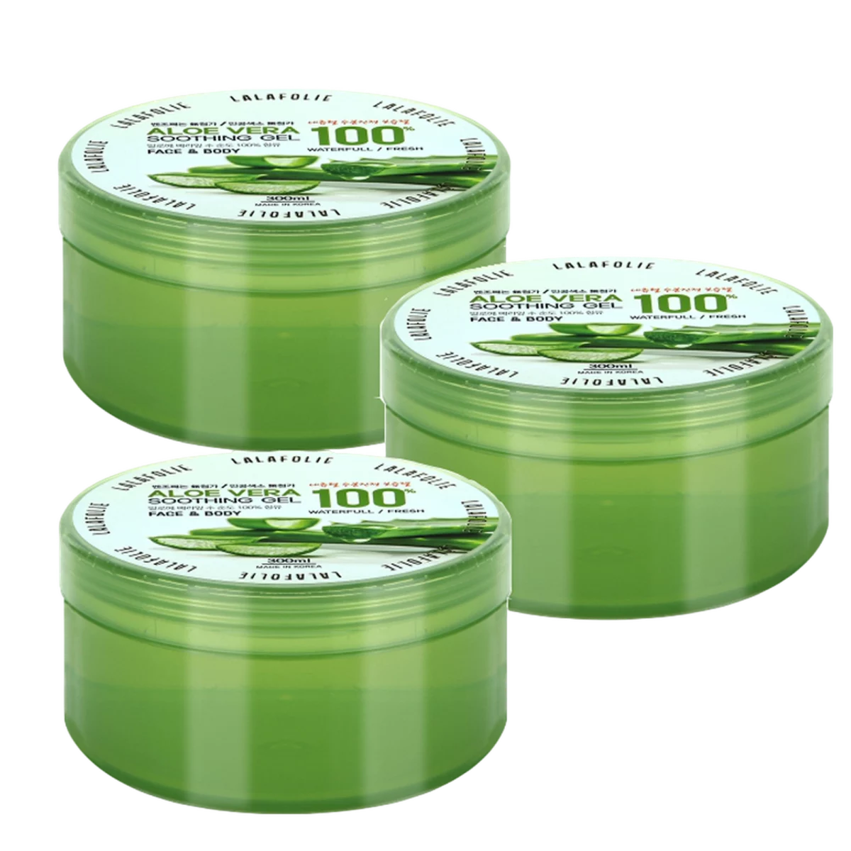 Aloe Vera 100% Soothing Gel, 300ml, 3-pack - 300ml, 3packs