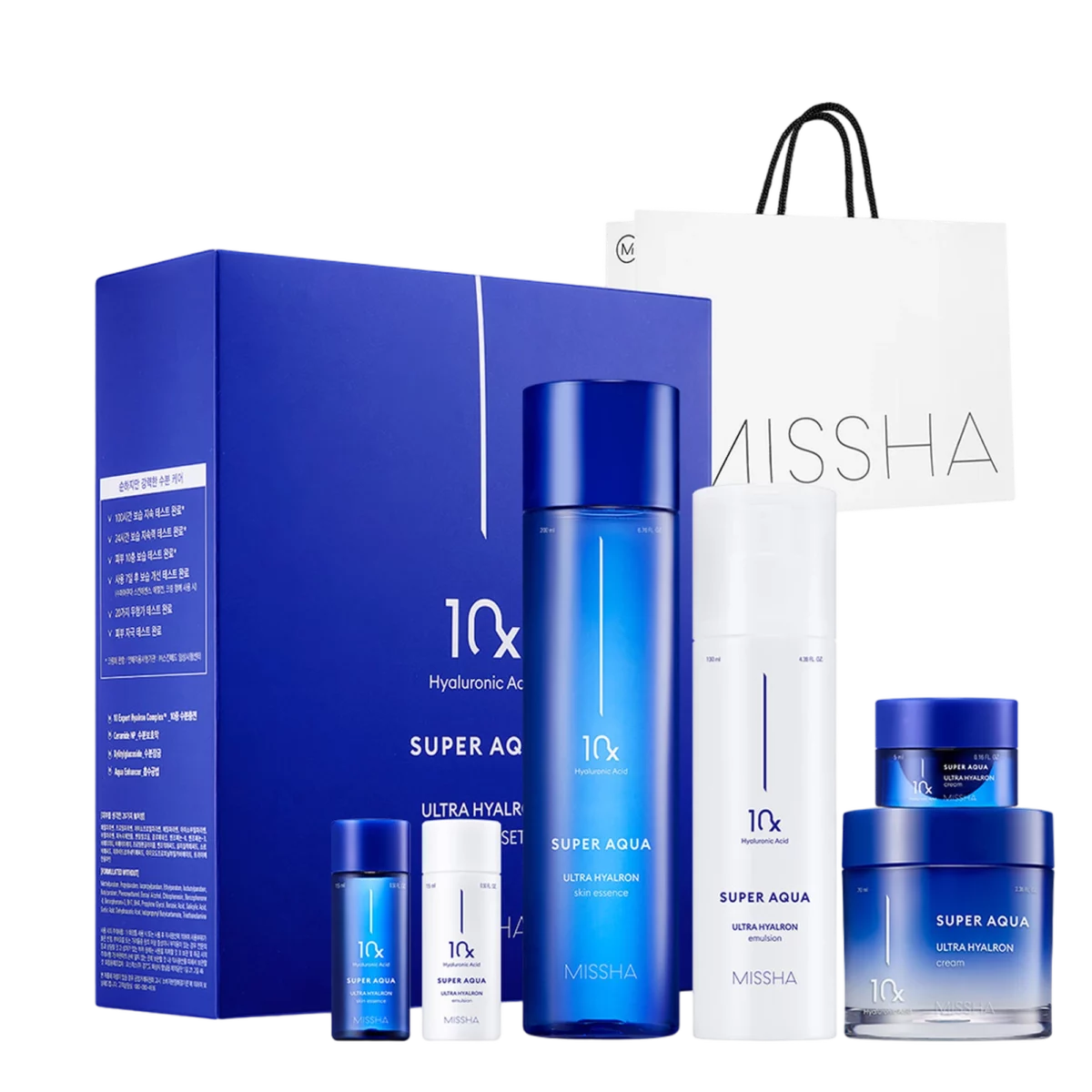 NEW Super Aqua Ultra Hyaluron Skin Essence 200ml + Emulsion 130ml + Cream 70ml Special Set, 1 Set