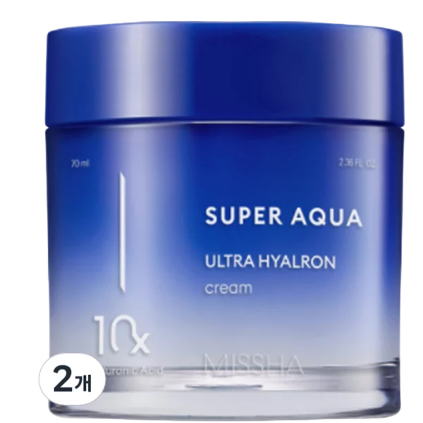 Super Aqua Ultra Hyaluron Cream, 70ml, 2pcs