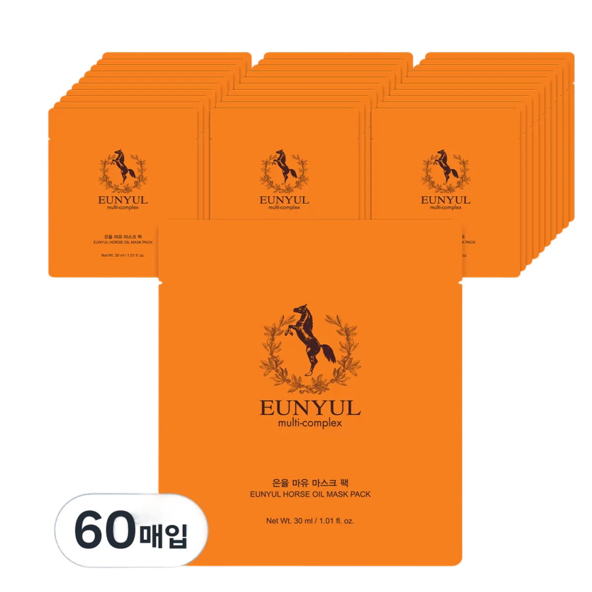 Horse Oil Mask Pack 30ml, 60ea, 1pack