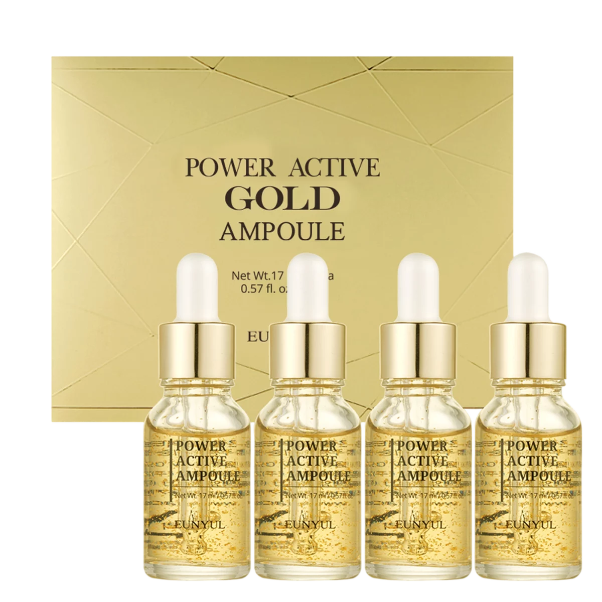 Power Active Gold Ampoule, 68ml, 4packs, 1set