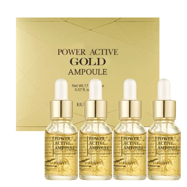 Power Active Gold Ampoule, 68ml, 4packs, 1set