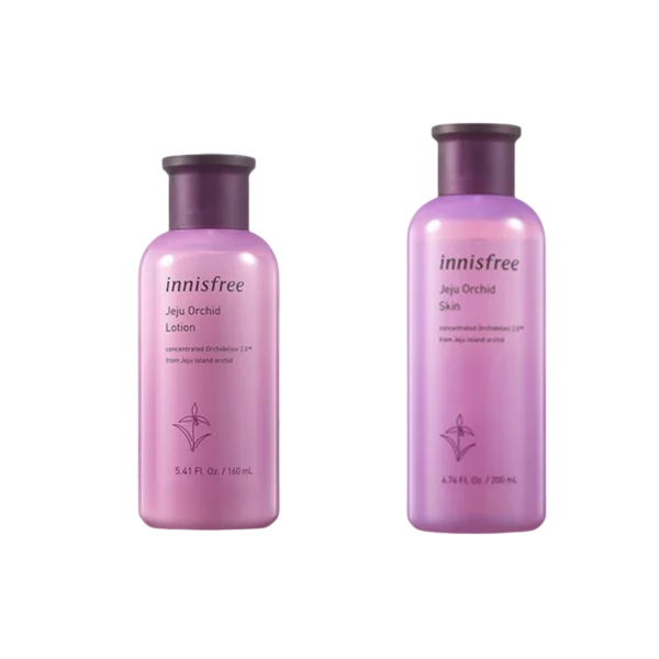 Jeju Orchid Skin Lotion Set, 2packs, 1set