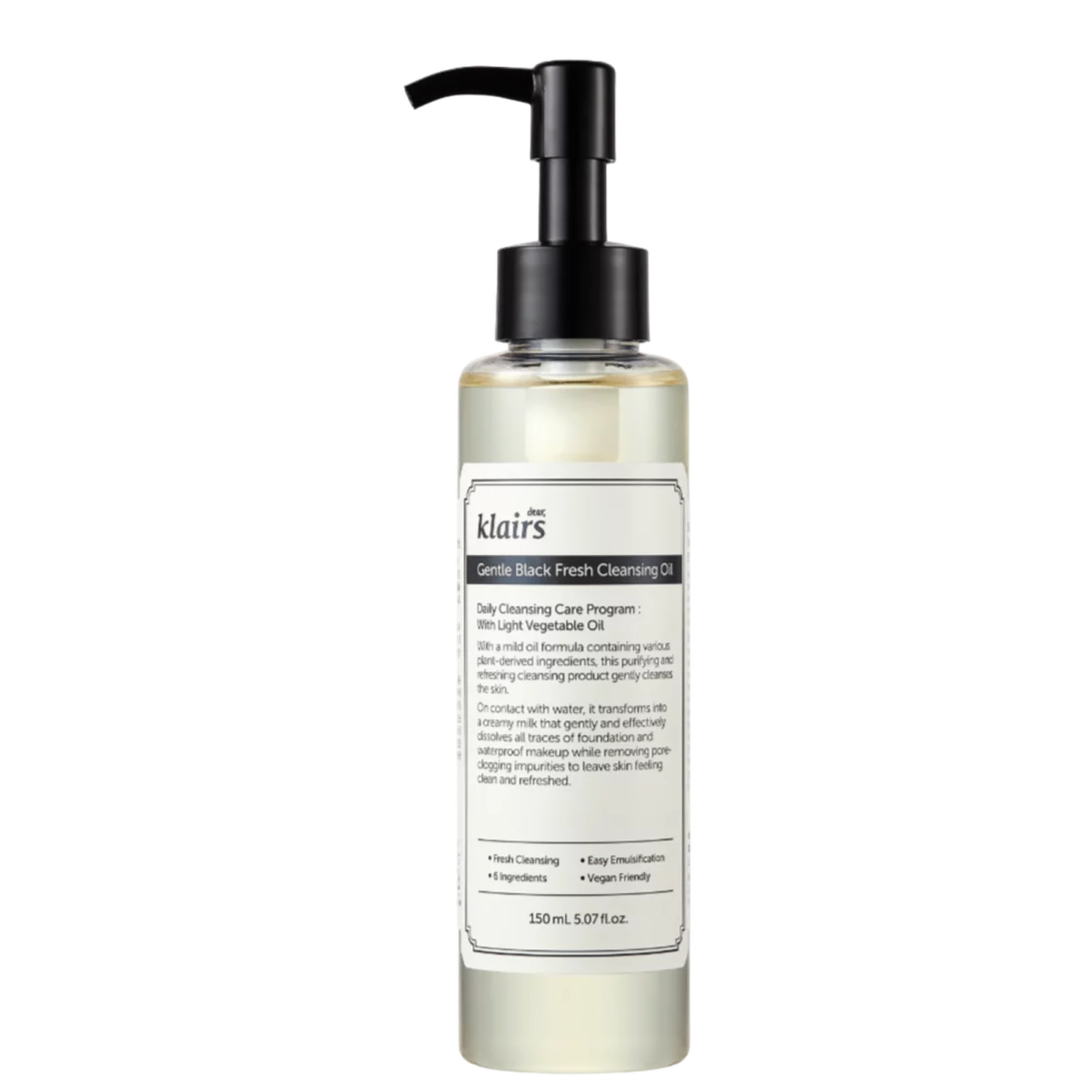 Gentle Black Fresh Cleansing Oil 150ml