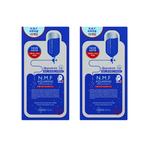 NMF Aquaring Ampoule Mask EX, 10 Sheets, 2 Packs