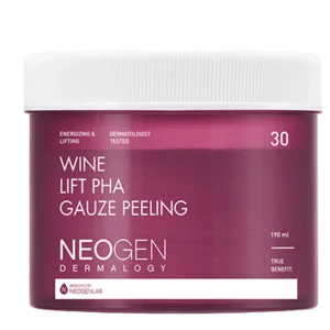 Wine Lift PHA Gauze Peeling Pad, 30ea, 1pack