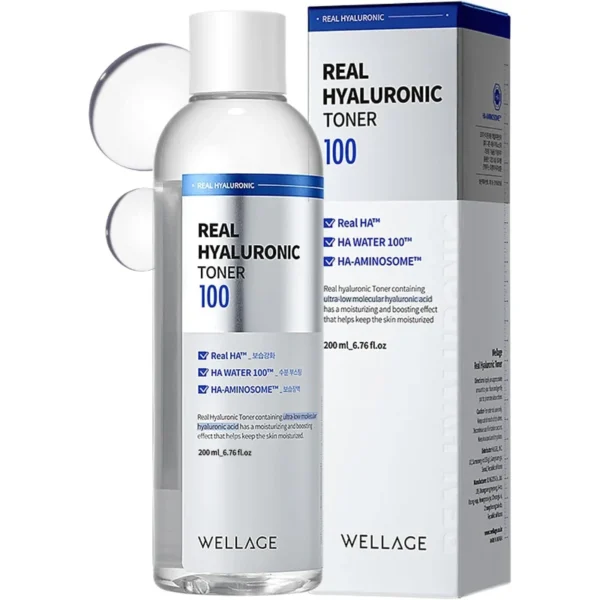Real Hyaluronic 100 Toner, 200ml, 1 pack