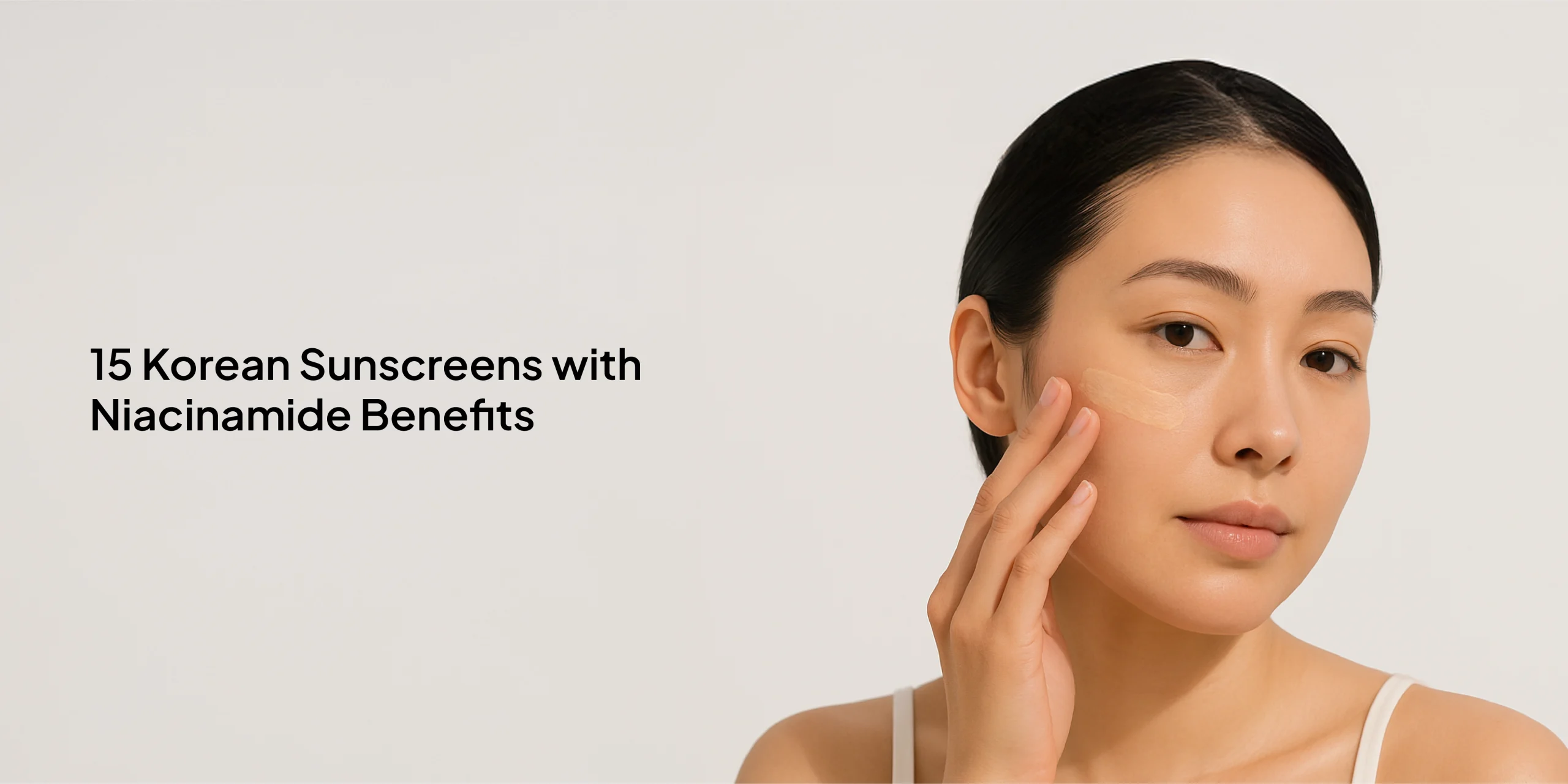 Korean sunscreen with niacinamide