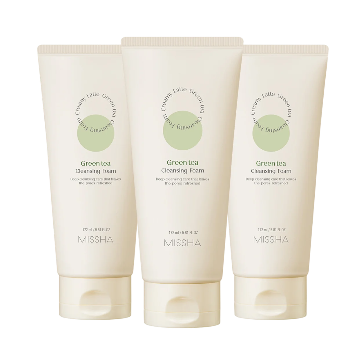 Creamy Latte Cleansing Foam Green Tea