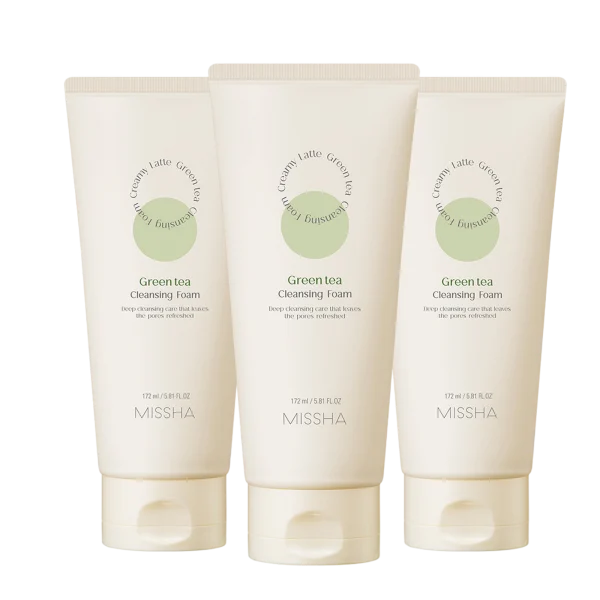 Creamy Latte Cleansing Foam Green Tea