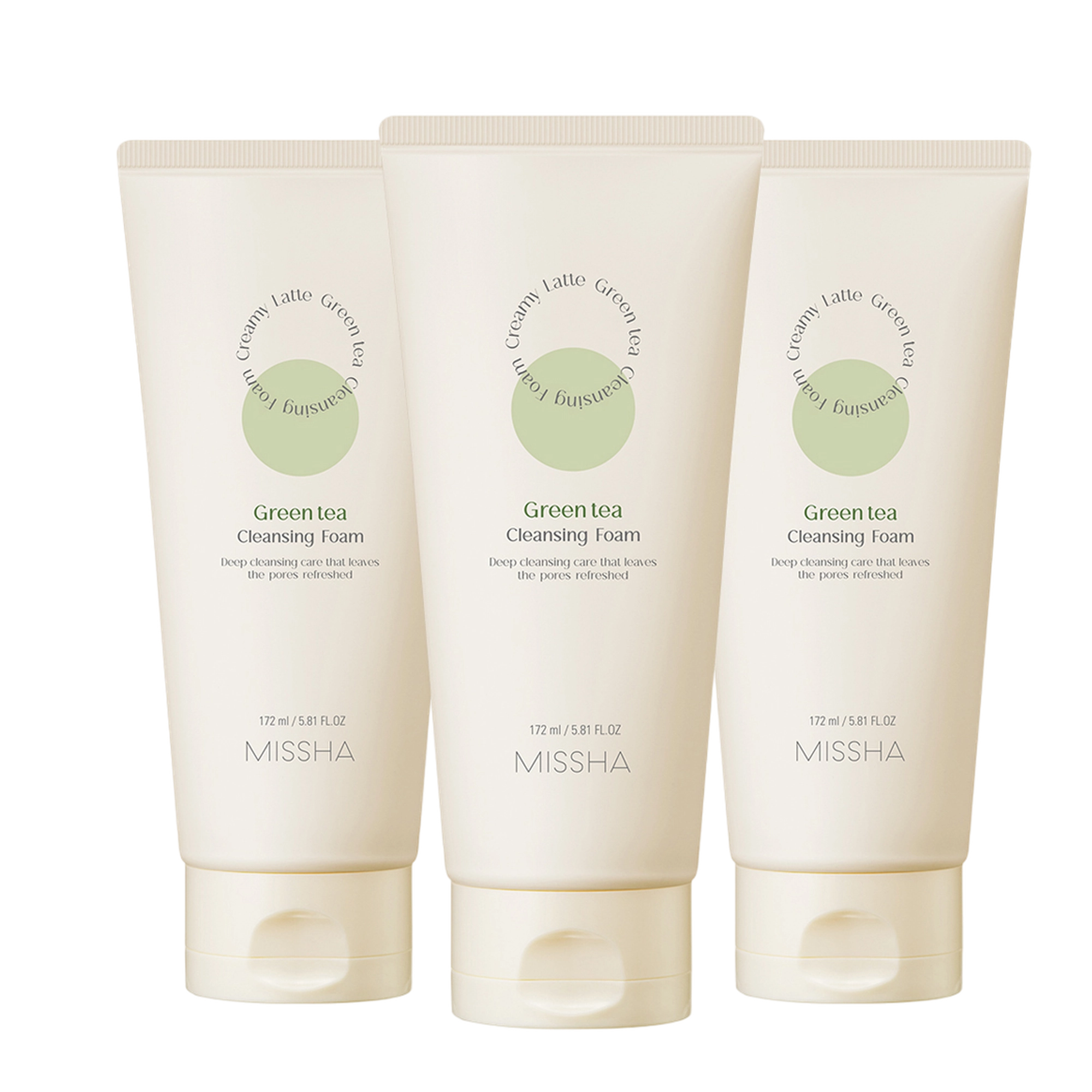 Creamy Latte Cleansing Foam Green Tea