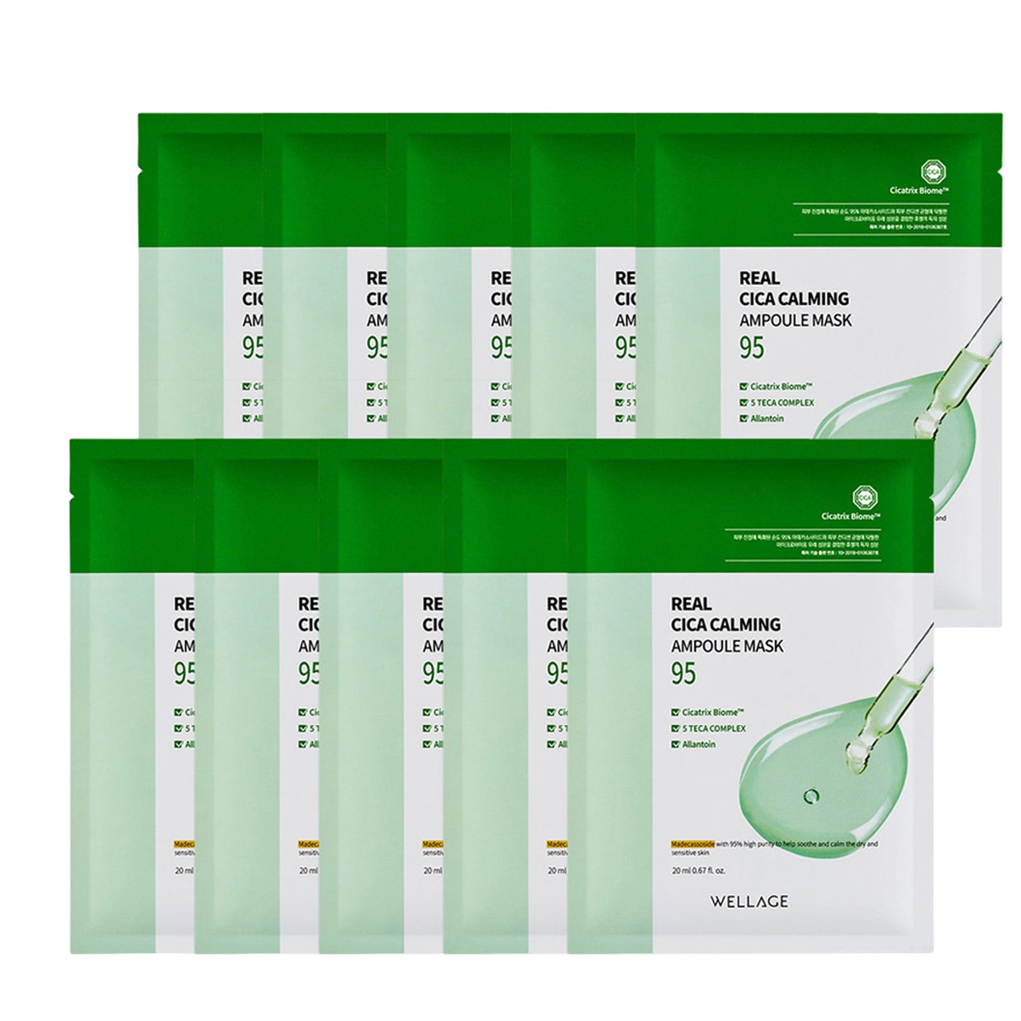 Real Cica Calming Ampoule Mask
