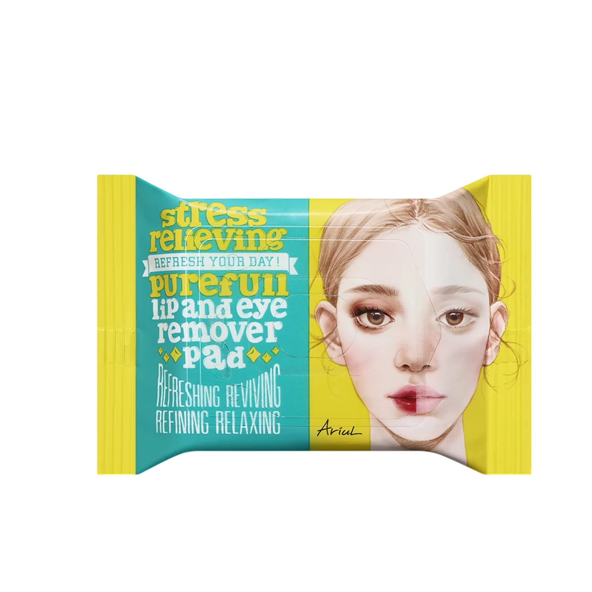 Stress Relieving Pureful Lip and Eye Remover Pad