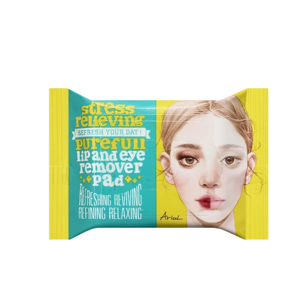 Stress Relieving Pureful Lip and Eye Remover Pad
